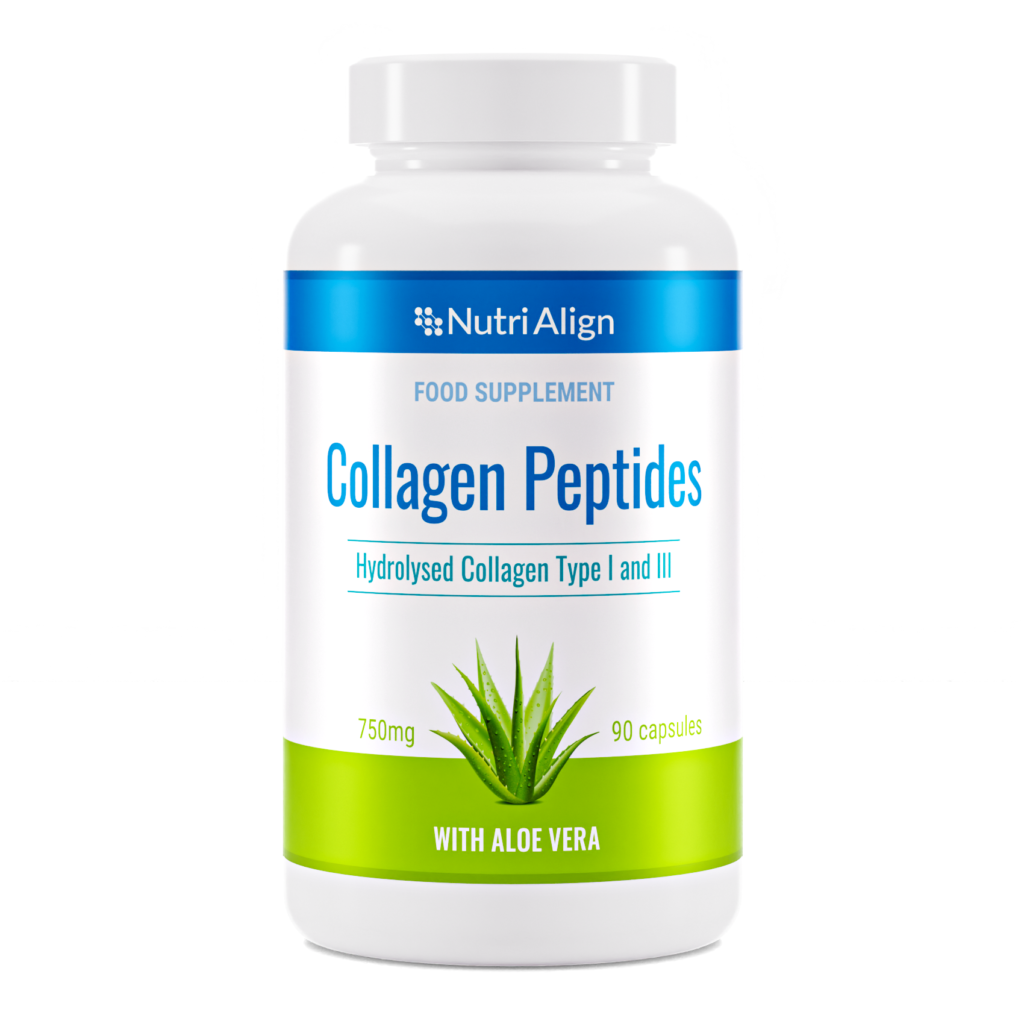 Collagen Peptides 750mg Capsules with Aloe Vera Leaf